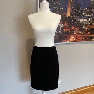 The Limited - Pencil Skirt w Leather Tux Stripes